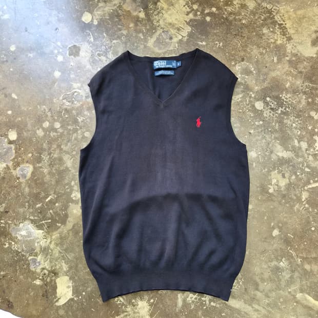 S) 폴로랄프로렌 브이넥 니트조끼 베스트