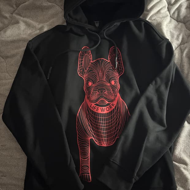 Life work  hoodie black s