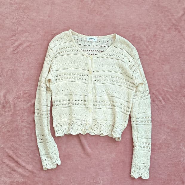 Composition by KENZO 90‘s 겐조 크로셰 가디건