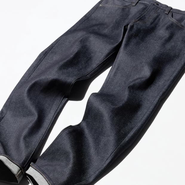 [33] 유니클로 셀비지 데님팬츠 슬림스트레이트 네이비