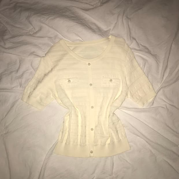 레이스 펀칭 반팔 