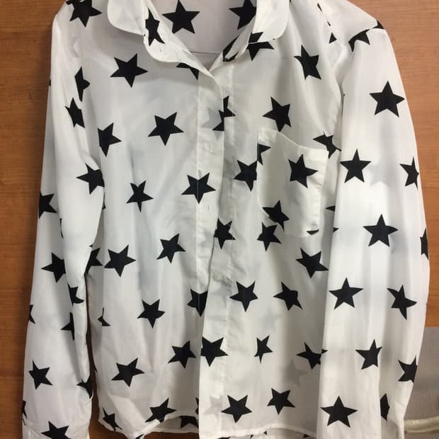 흰색 별 셔츠