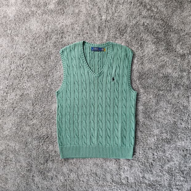폴로 랄프로렌 케이블 니트 조끼
