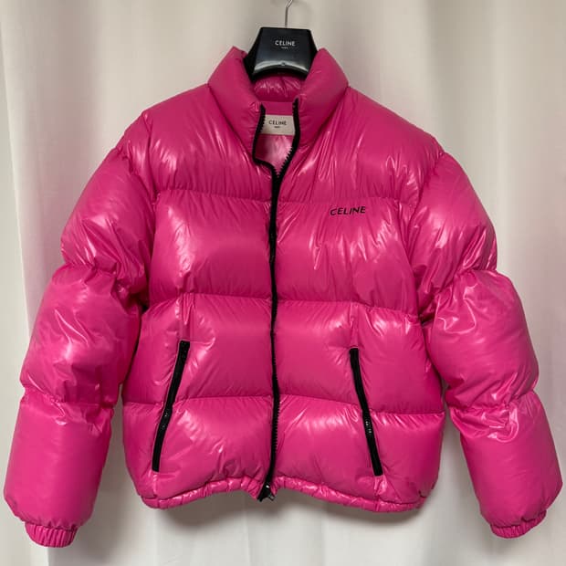 셀린느 22F/W 핑크 푸퍼 패딩