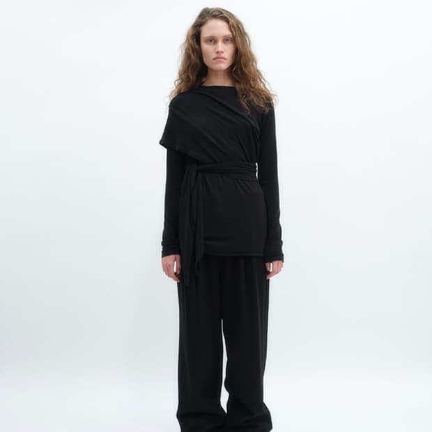 wrap jersey tshirt (m)