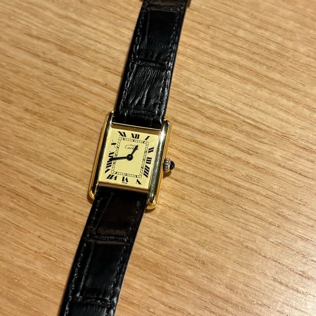 까르띠에 빈티지 시계 SM 금장