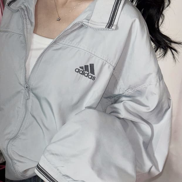 🐰아디다스 그레이x뮤트소라 빈티지 올드스쿨 점퍼🪽