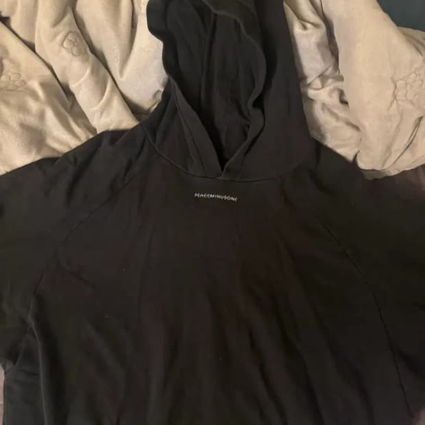 피스마이너스원 초판로고후드(블랙)os