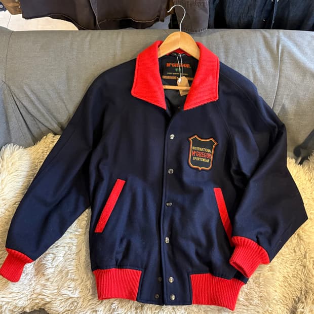 맥그리거 울 바시티 자켓