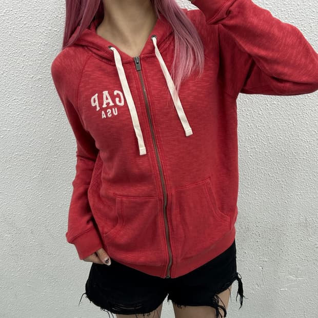 갭 1969 코랄 후드집업 M