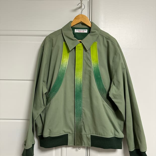 더뮤지엄비지터 봄버 자켓 블루종 자켓