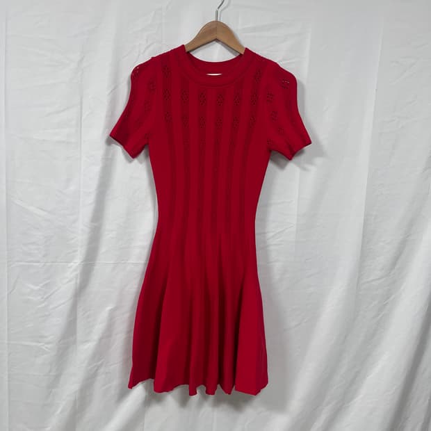 산드로(SANDRO) 레드 미니 원피스