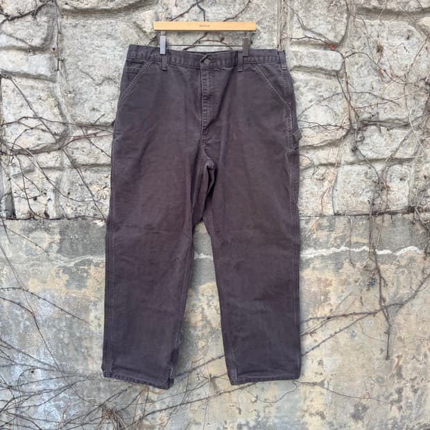 칼하트 빈티지 b11 dkb 다크브라운 페이딩 카펜터 싱글니 워크 팬츠