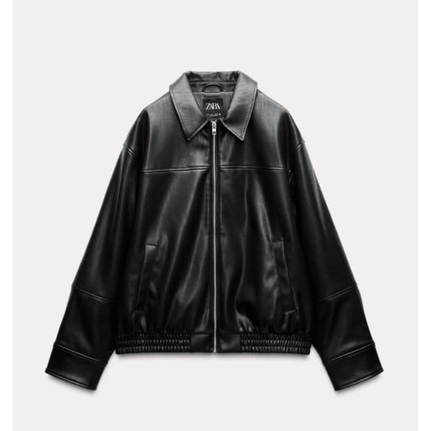 자라 레더 자켓