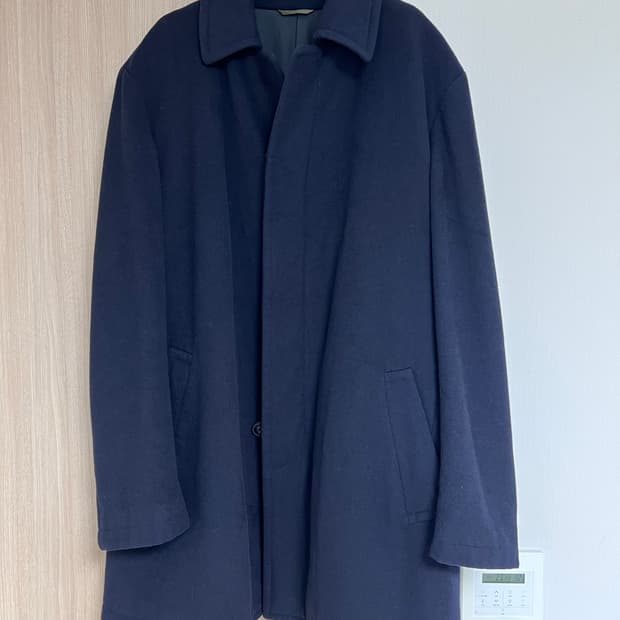 일본제 울 코트 네이비