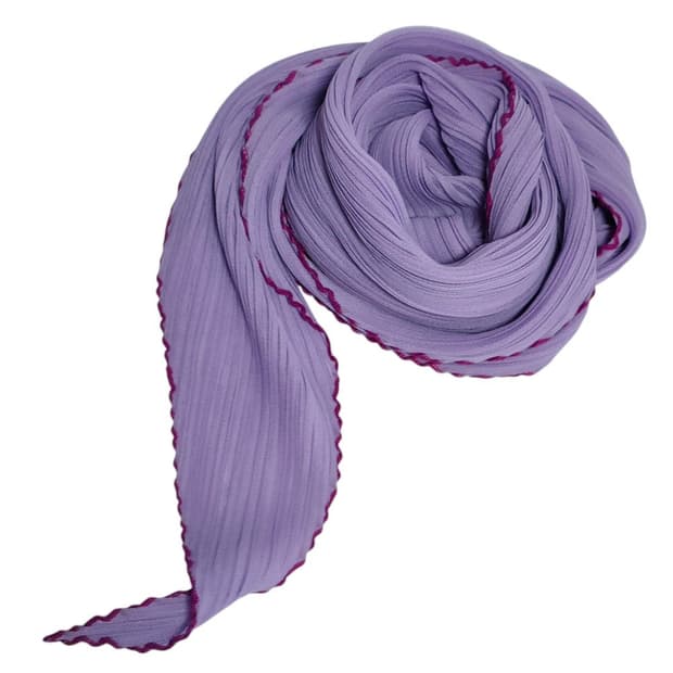 이세이미야케 플리츠 플리즈 연보라 스톨 머플러