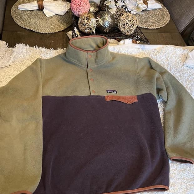 10s 파타고니아 신칠라 스냅-T 올리브/브라운 니카라과