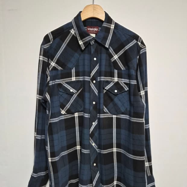 랭글러Wrangler 체크 웨스턴 셔츠 L사이즈 - S347