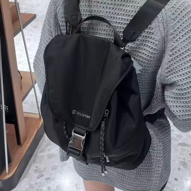 룰루레몬 Lululemon 드로우스트링 버킷 백팩 10L 블랙