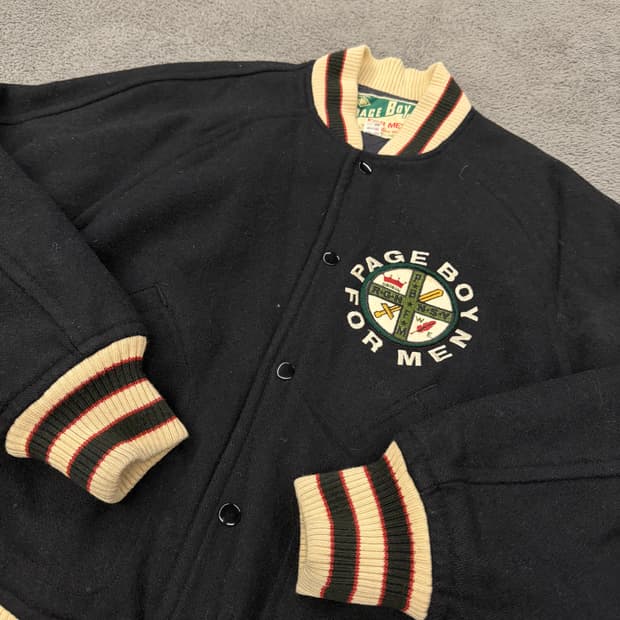 [정품/M] 페이지보이 빈티지 바시티 자켓