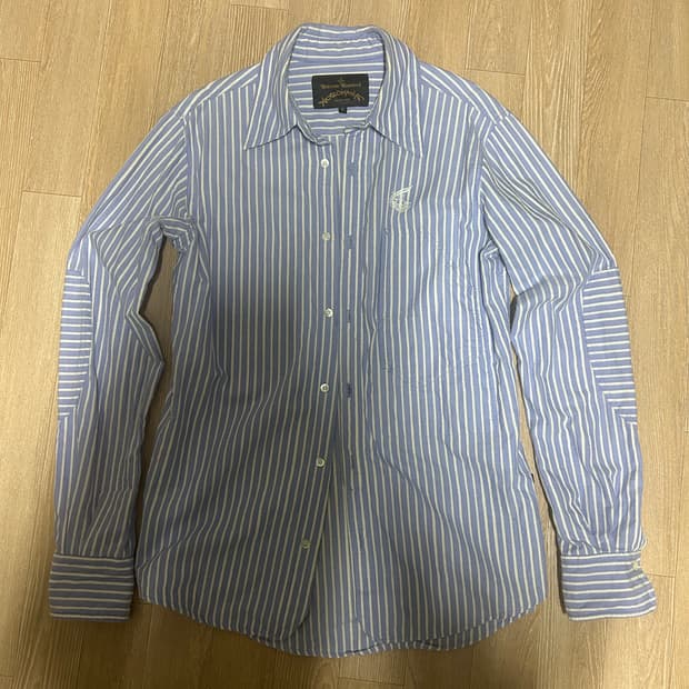 비비안웨스트우드 블루 스트라이프 셔츠