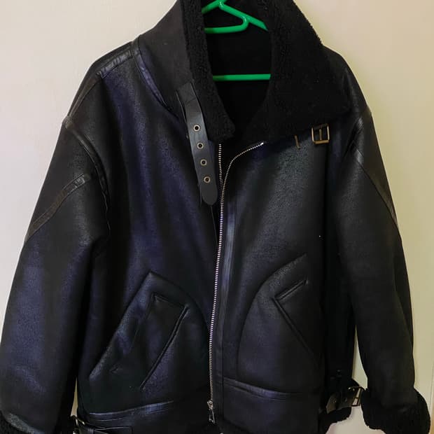 B-3 검정 무스탕