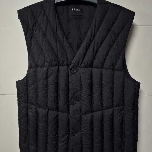 (105) 타임옴므 밴딩 다운 베스트 패딩조끼