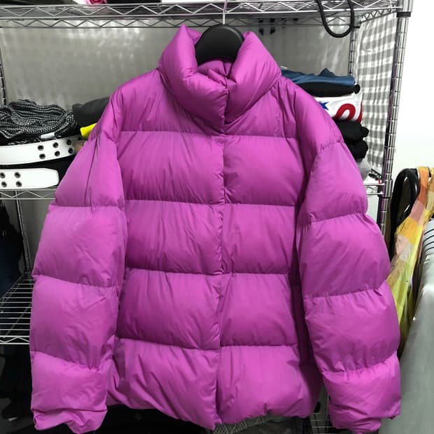 19FW 유니클로 울트라라이트다운 코쿤 재킷 L 마젠타