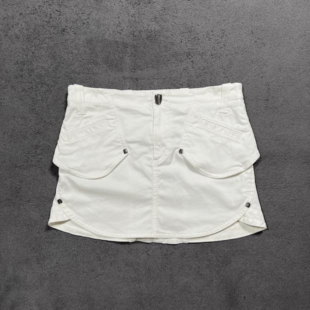 로베르토 카발리 화이트 미니 스커트