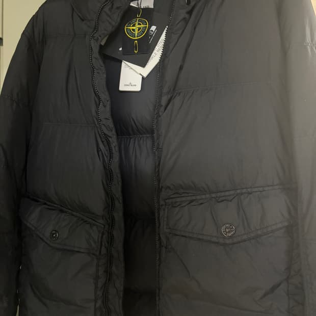 스톤아일랜드 크링클랩스 25fw 블랙 xl 새상품