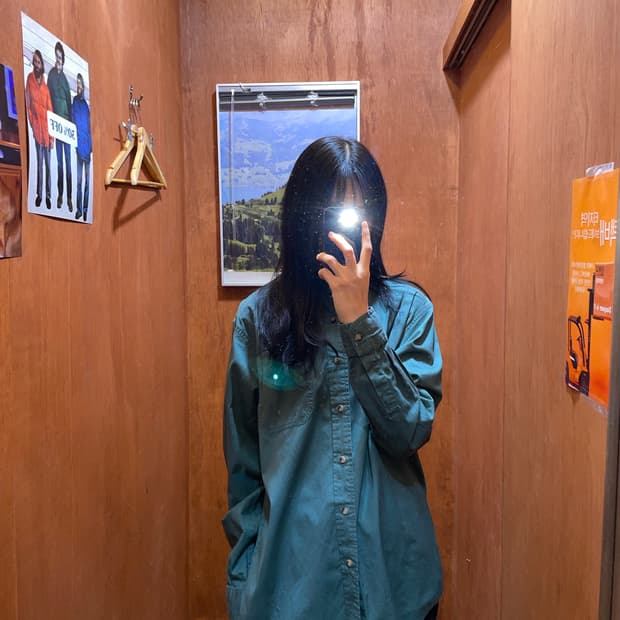 (M) Wrangler 랭글러 코튼 워크 셔츠