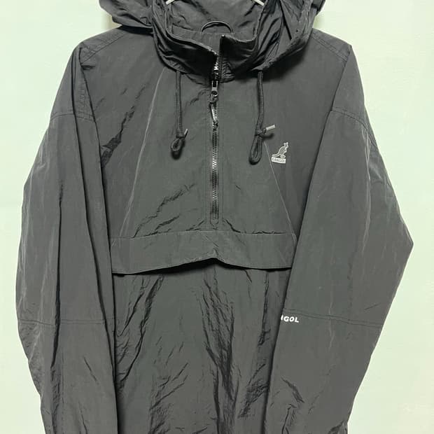 캉골 블랙 아노락 바람막이