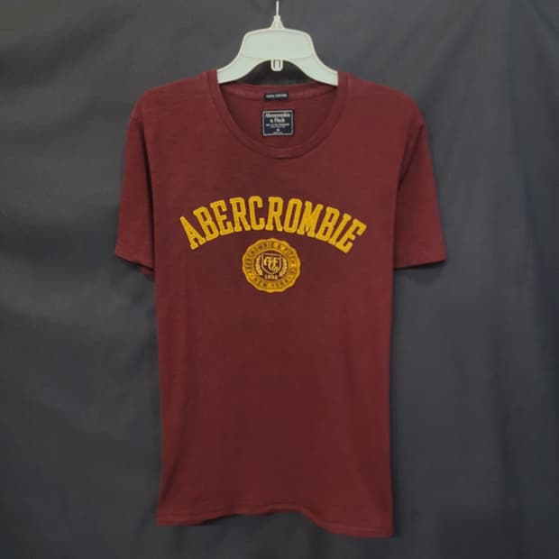 abercrombie 아베크롬비 빈티지 빅로고 셔츠