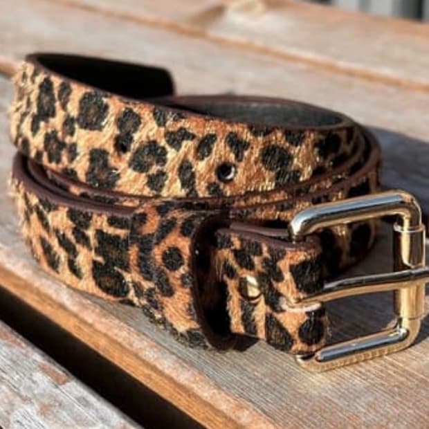 송치 레오파트 벨트