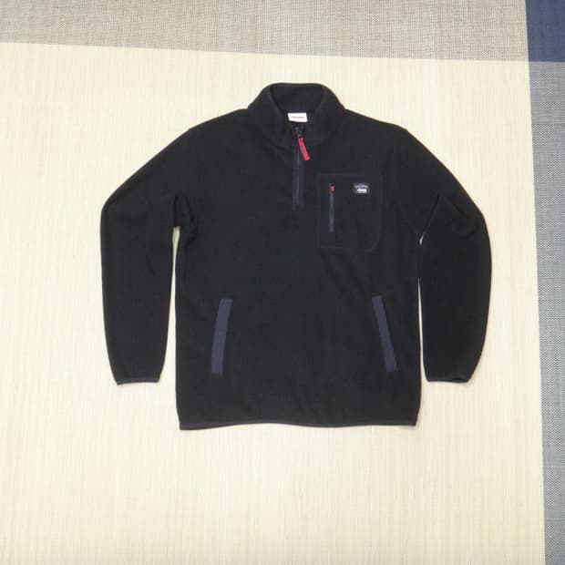 ●(XL/105) 지프 Jeep 플리스 반집업 티셔츠 남성용