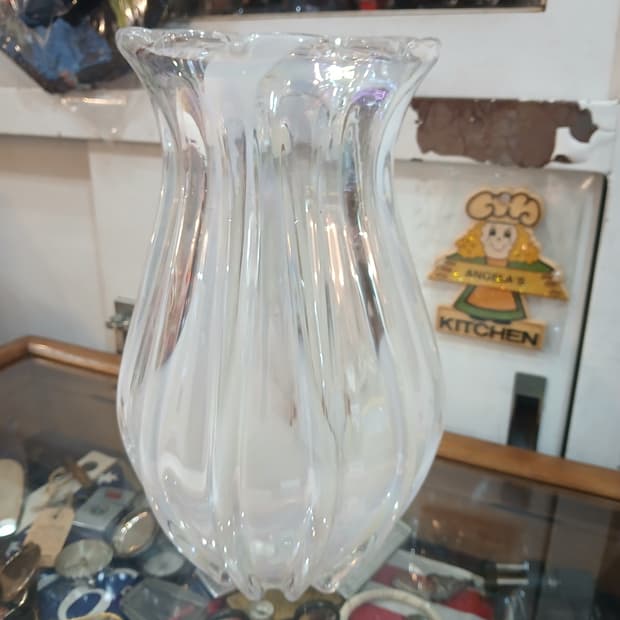 일본 빈티지 마루티 글라스 화병