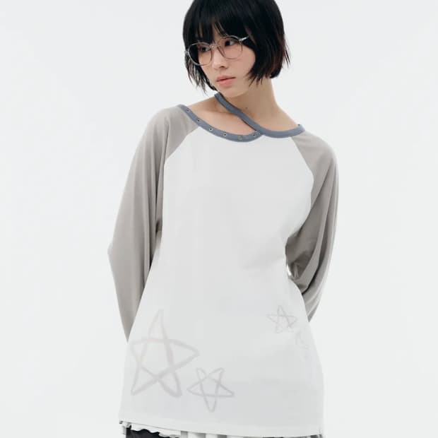 뚜오미오 컷아웃 롱슬리브 CUT-OUT STAR LONG SLEEVES