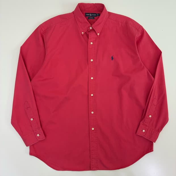 Polo  폴로 랄프로렌 90,s 자수 블레이크 코튼 셔츠