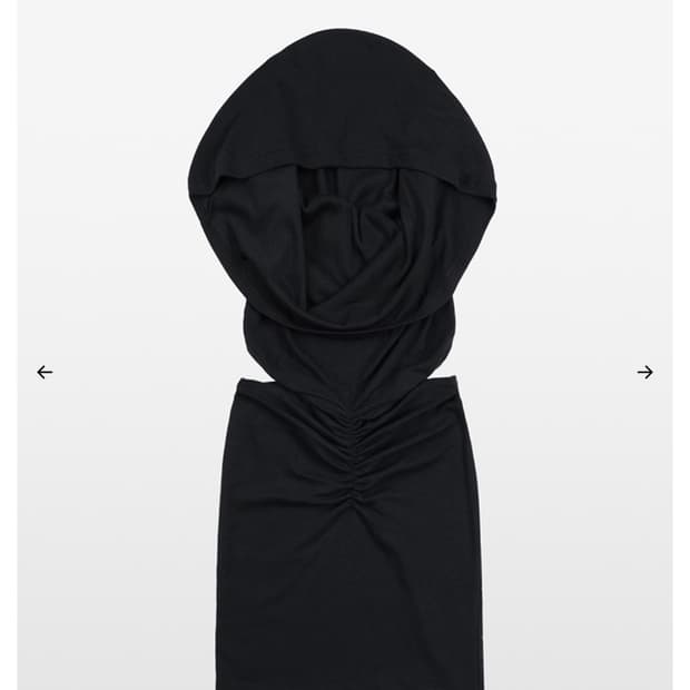 킴서울 DUNE HOODIE SLEEVELESS 블랙