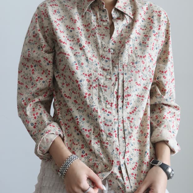 [LaurenRalphLauren] Country Floral Shirt