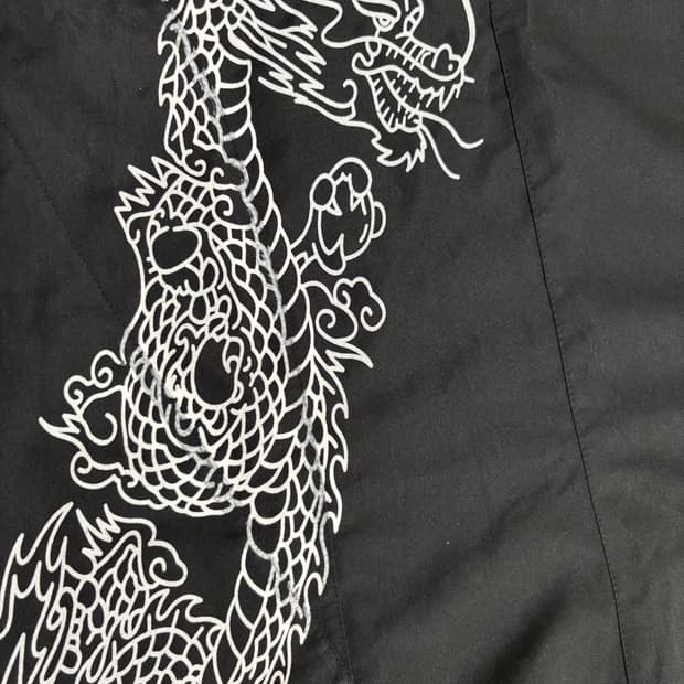 goth black lace long skirt