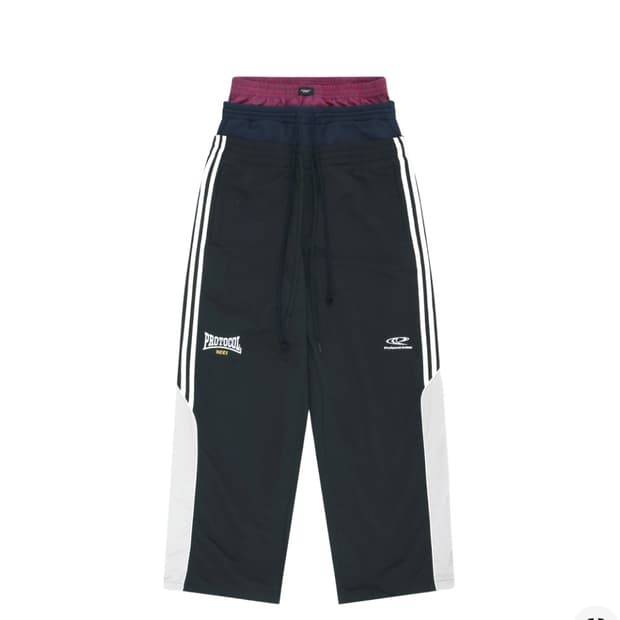 (구매)프로토콜 인덱스 3 레이어드 트랙 팬츠 블랙 2사이즈