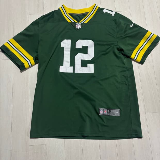 나이키 nfl 풋볼져지 XL 그린 마킹
