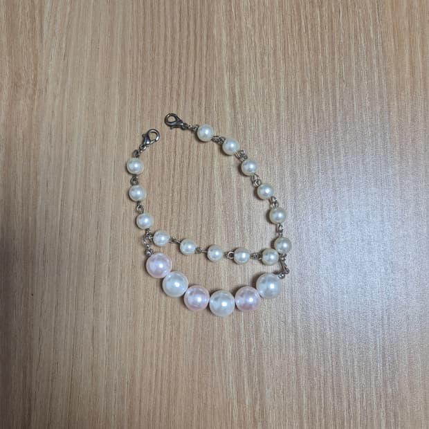 Japanese vintage 레이어드진주 양고리형