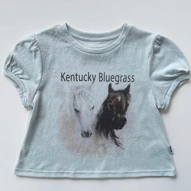 스컬프터 kentucky stud baby tee baby blue