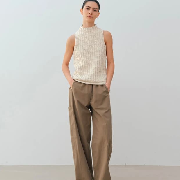 모이아 patio knit top (ivory)