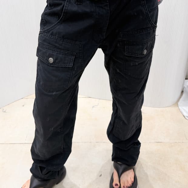 Navy ink cargo pants