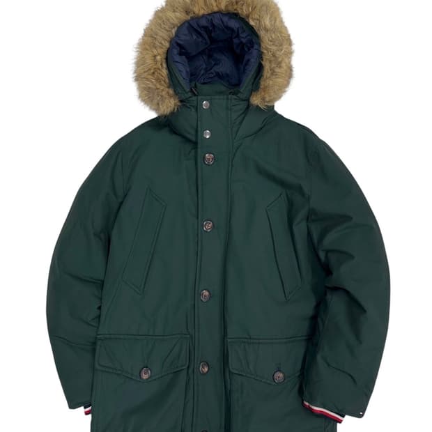 타미힐피거 구스다운 패딩 그린 (M~L)