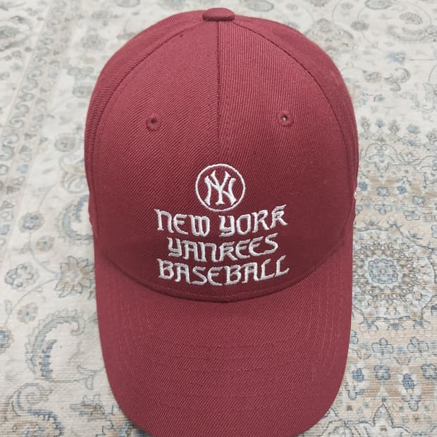 MLB 뉴욕 양키스 버건디 볼캡 F