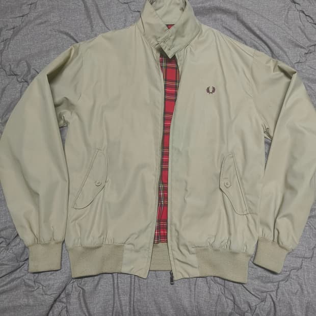 프레드 페리 해링턴 자켓 M 베이지